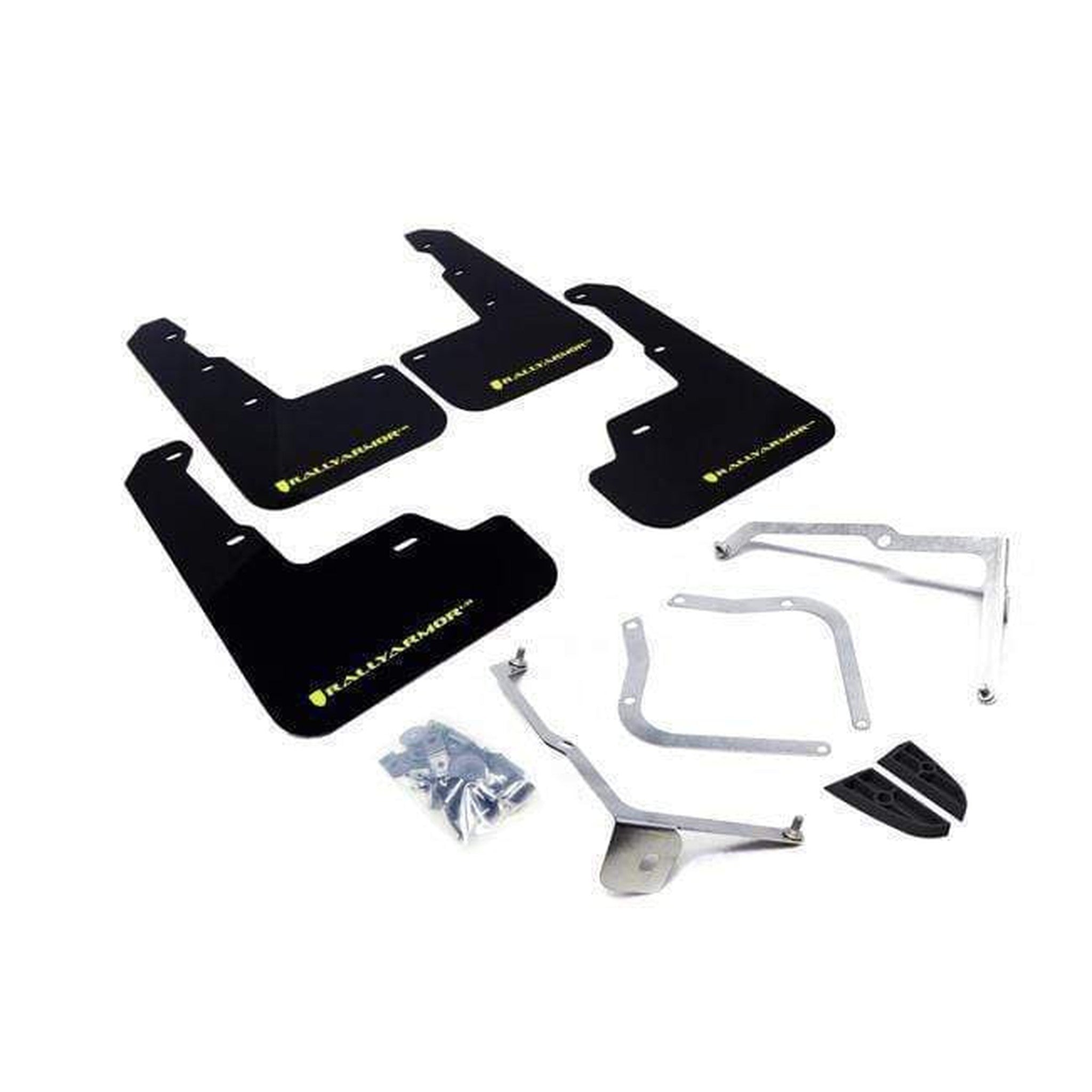 Rally Armor Black Mud Flap Caliper Green Logo Subaru WRX / STI Sedan 2015-2021