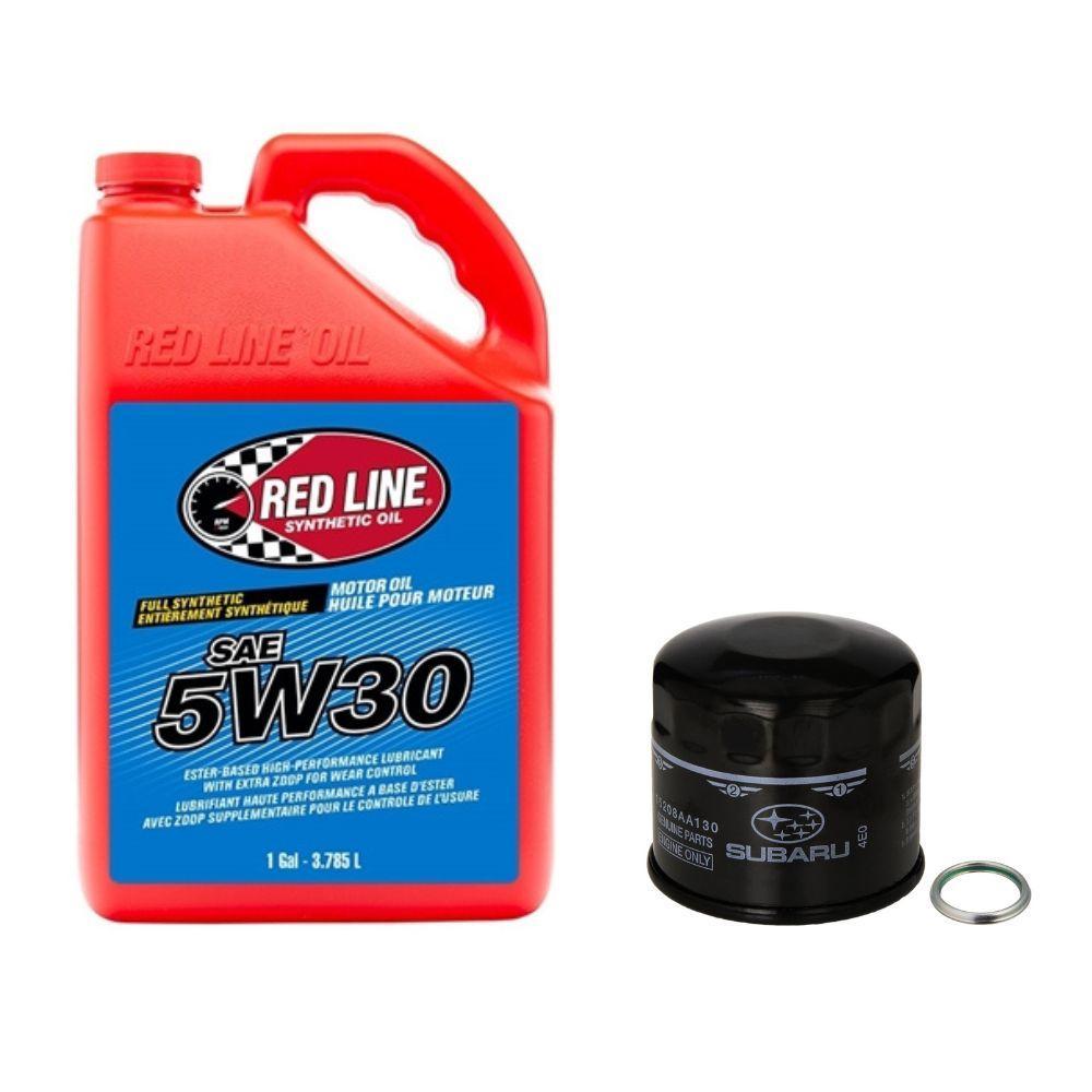Red Line 5W30 Synthetic Oil Maintenance Kit (Gallon) WRX 2002-2014 / STI 2004-2021
