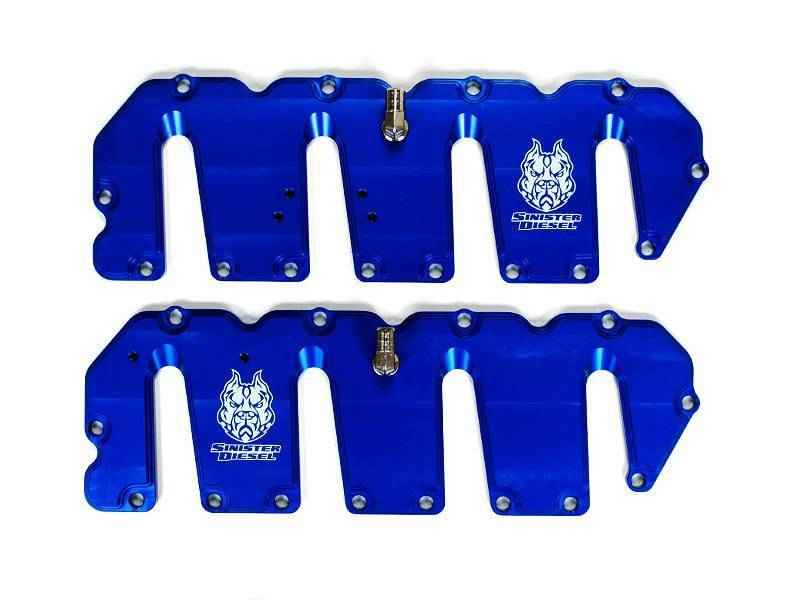 Sinister Diesel 04.5-10 Duramax LLY/LBZ/LMM Billet Valve Covers - Anodized SD-VLVCVR-DMAX-04-ANO