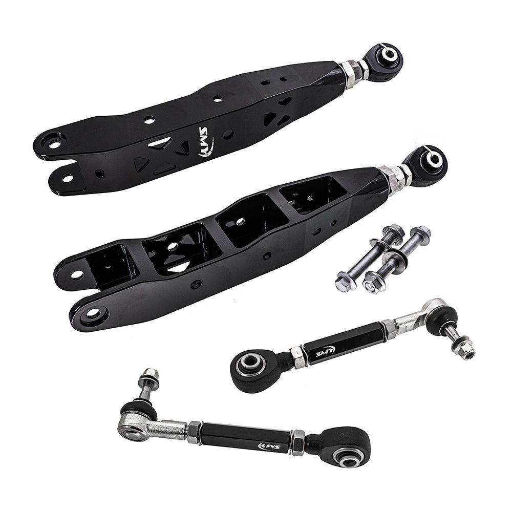 SMY Stealth Pillow Ball CNC Aluminum Adjustable Rear Control Arm / Toe Kit 2008-2021 WRX / STI | SMY-SUS-CTK-CNC-GR