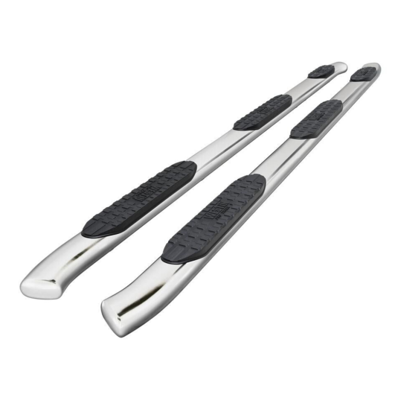 Westin PRO TRAXX 5 Oval Wheel to Wheel Step Nerf Bars Stainless Steel Model 21-534750