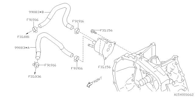 Subaru OEM CVT Cooler Hose (99083*B) 19-23 Crosstrek - 20D | 99083AA710