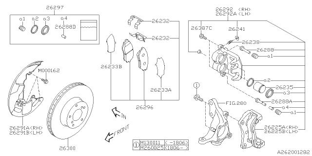 Subaru OEM Disc Brake Pad Pin (Front) WRX / STI 2018-2021 | 26231VA000