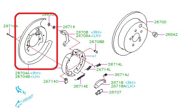 Subaru OEM Dust Shield – Right Rear 18-21 STI | 26704VA020