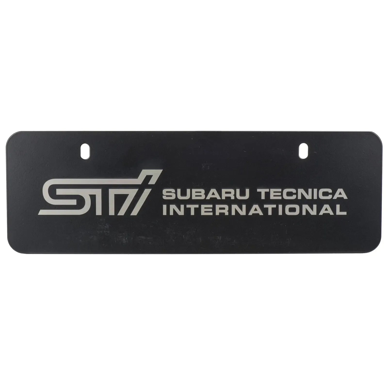 Subaru OEM Euro-Style Marque Plate Matte Black (STI) | SOA342L133