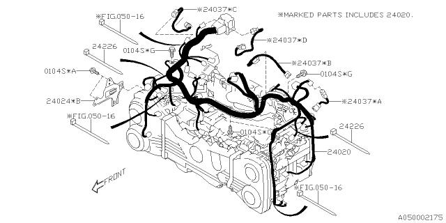 Subaru OEM Harness Adapter (Part Code 24037*D) STI 2017-2021 | 24037AA410