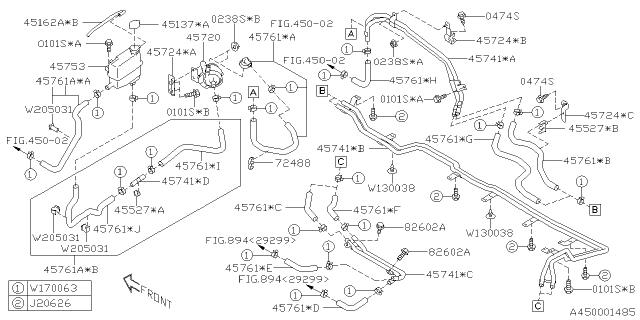 Subaru OEM Inverter Cooler Hose (45761*A) 19-23 Crosstrek Hybrid | 45761FL020