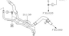 Subaru OEM PCV/Water Inlet Pipe 17-21 STI | 21139AA270