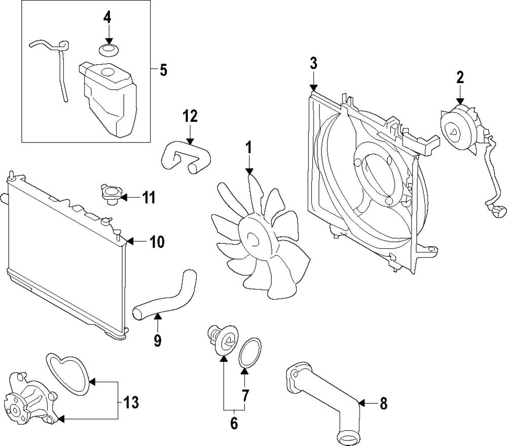 Subaru OEM Radiator Hose Outlet WRX 2022-2025 | 45161VC030