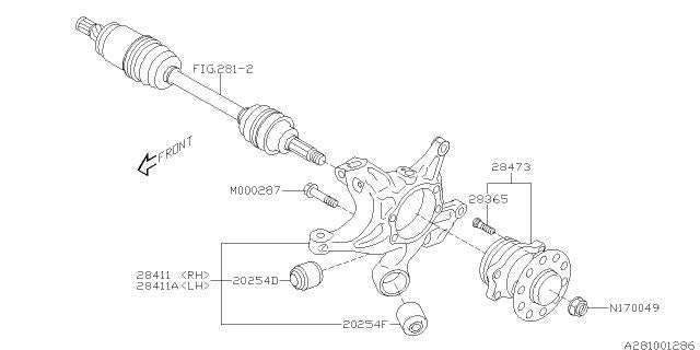 Subaru OEM Rear Trailing Arm Bushing (20254F*B) WRX 15-25 / STI 15-21 | 20254VA000