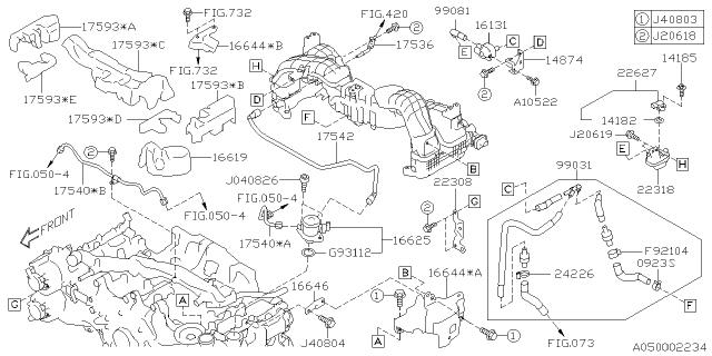 Subaru OEM Vacuum Hose Complete Ascent / Legacy / Outback 2020-2025