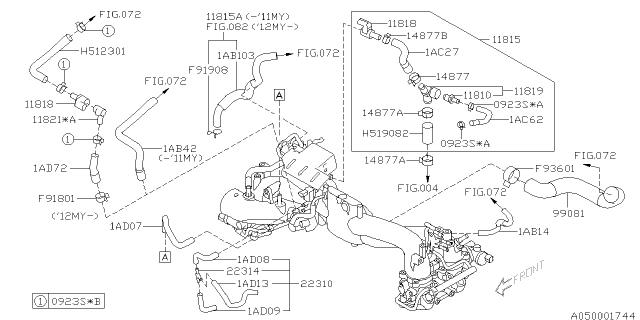 Subaru OEM Vacuum Hose WRX 2007 / STI 2007-2021 | 99071AD130