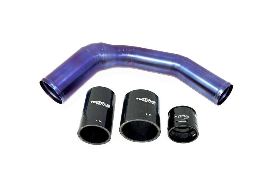 Torque Solution Titanium Top Mount Charge Pipe Kit (Burnt Purple/Blue) WRX 2022-2025 | TS-SU-812PR