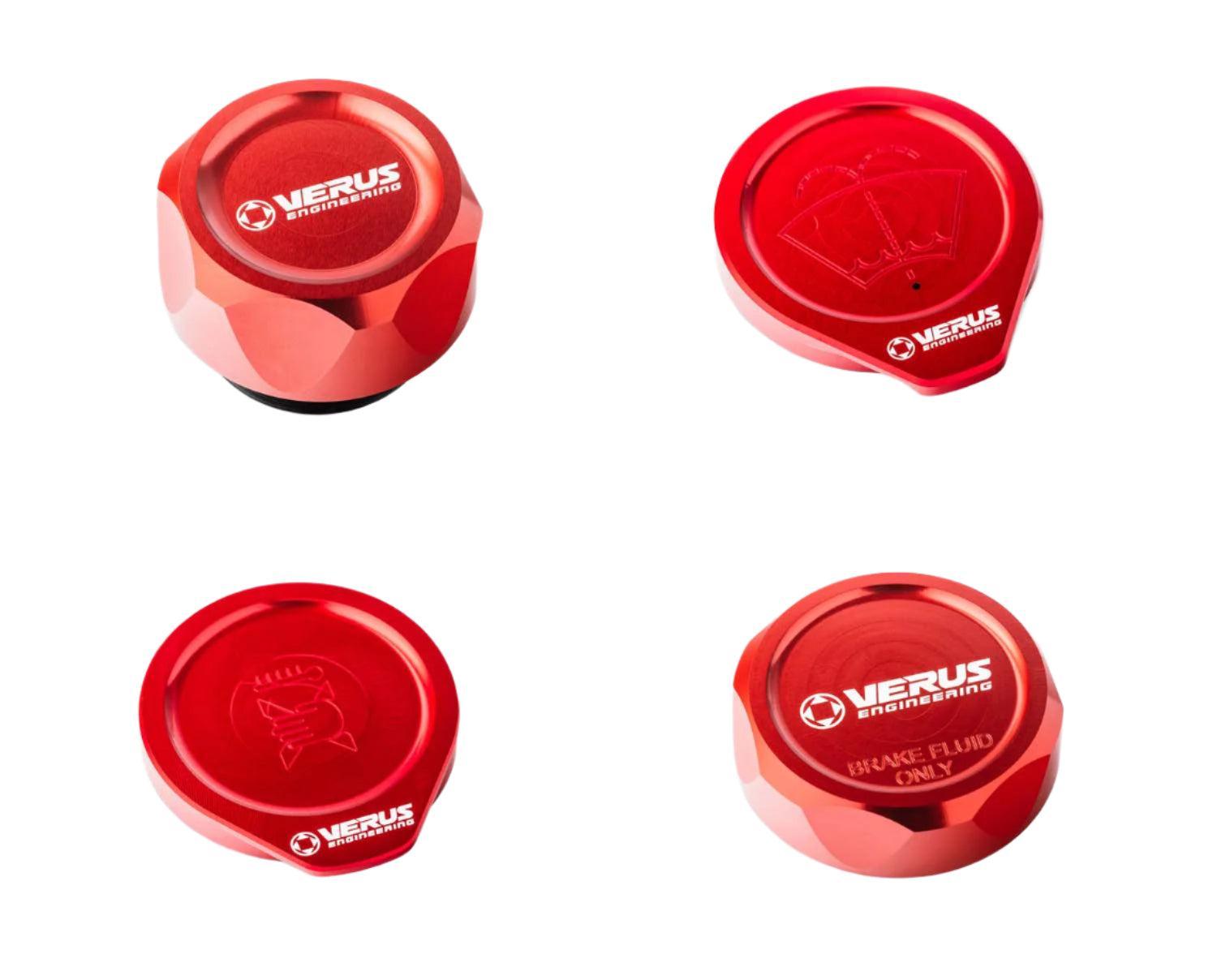 Verus Engine Bay Cap Kit Red (FHS) 13-20 BRZ / 13-16 FRS / 17-20 Toyota 86 | A0434A-RED-FHS