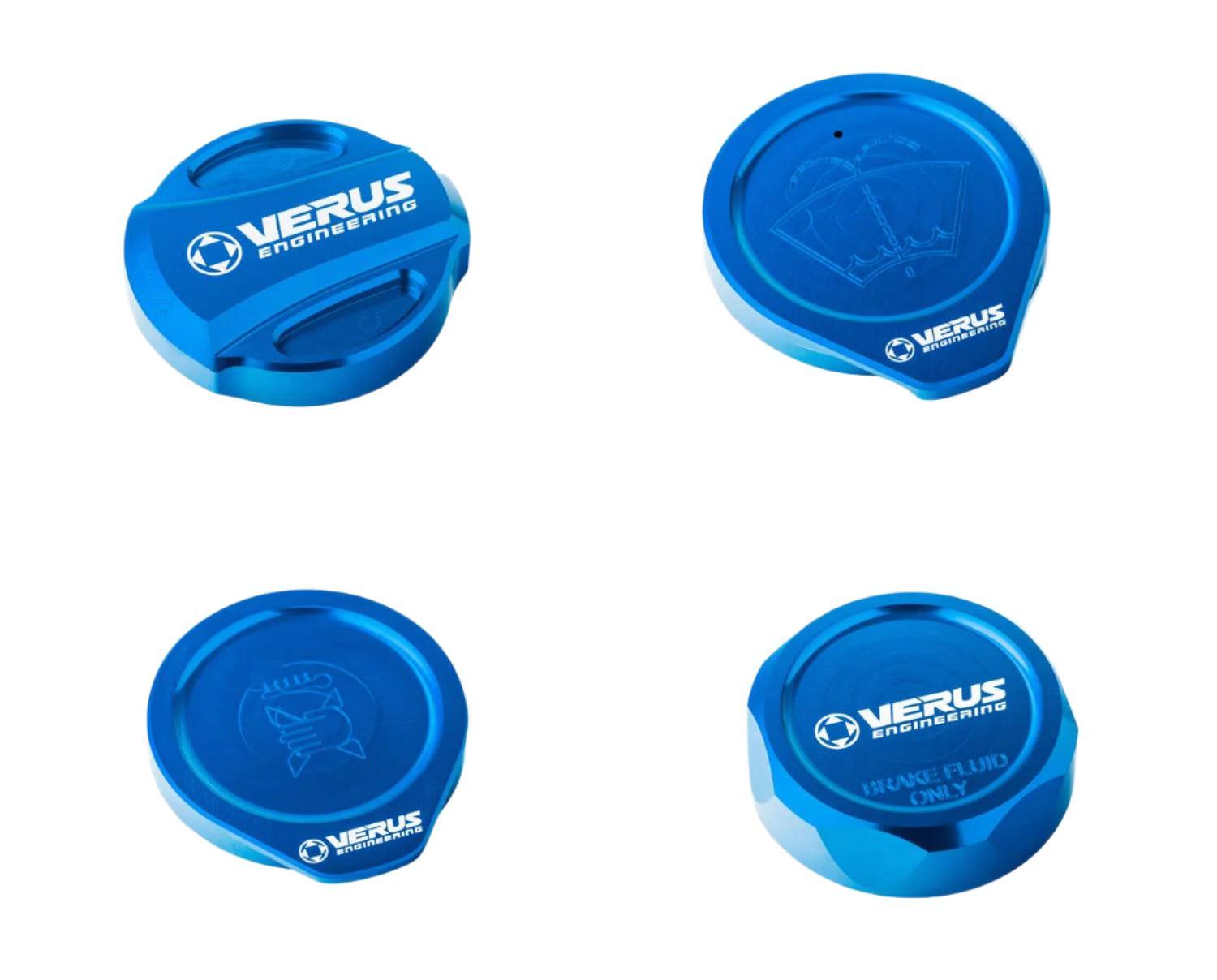 Verus Engineering Engine Bay Cap Kit Blue (RLA) 08-14 WRX / STI | A0585A-BLU-RLA