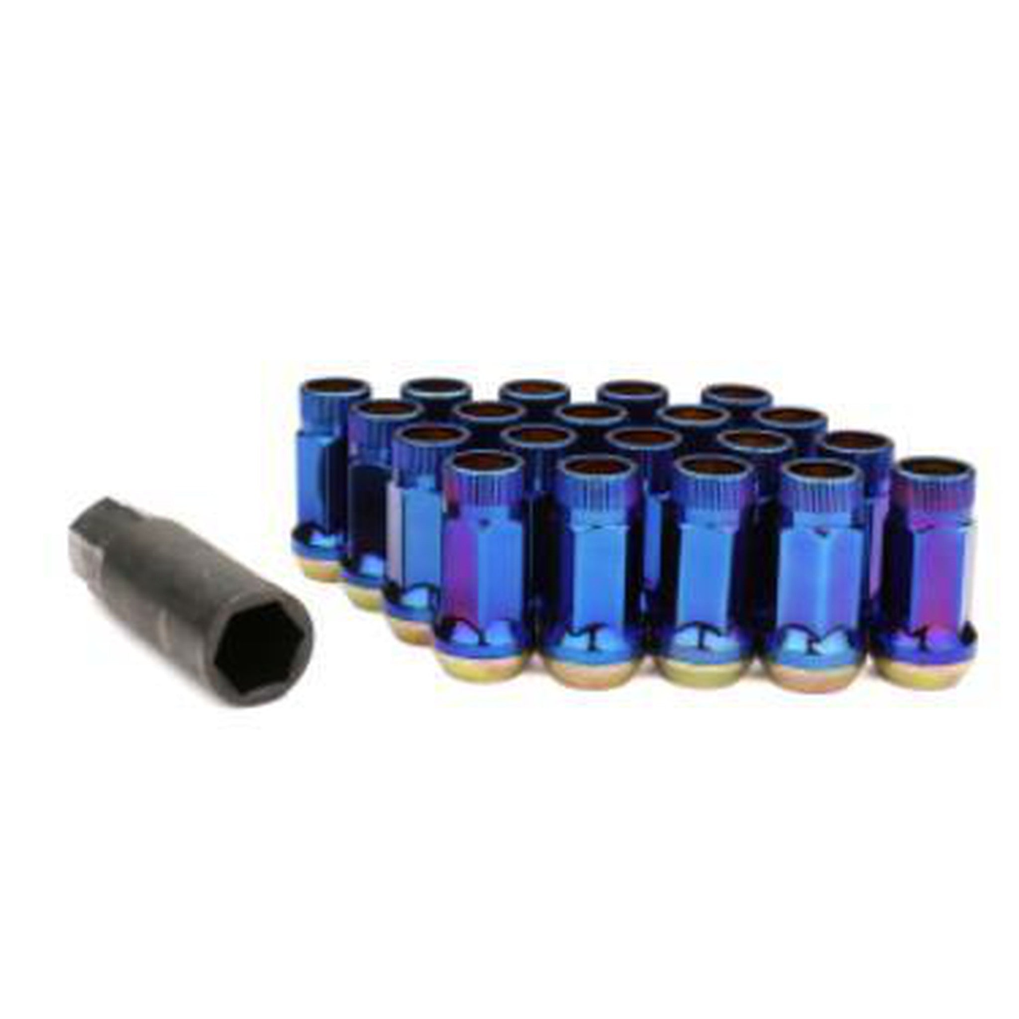 Wheel Mate Muteki SR45R Lug Nut Kit 12x1.5 Burned Blue 20pc