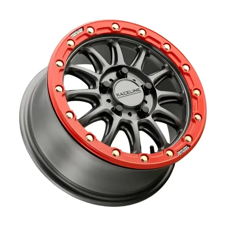 A14GR-57012+25 Raceline Alpha Bdlk 15X7 5/4.5 (+25Mm) Gunmetal/Red wps-570-2072