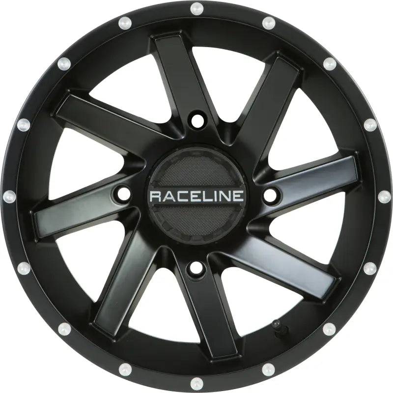 A82B-47056-43 Raceline Twist Wheel 14X7 4/156 4+3 (+5Mm) Black wps-570-1587