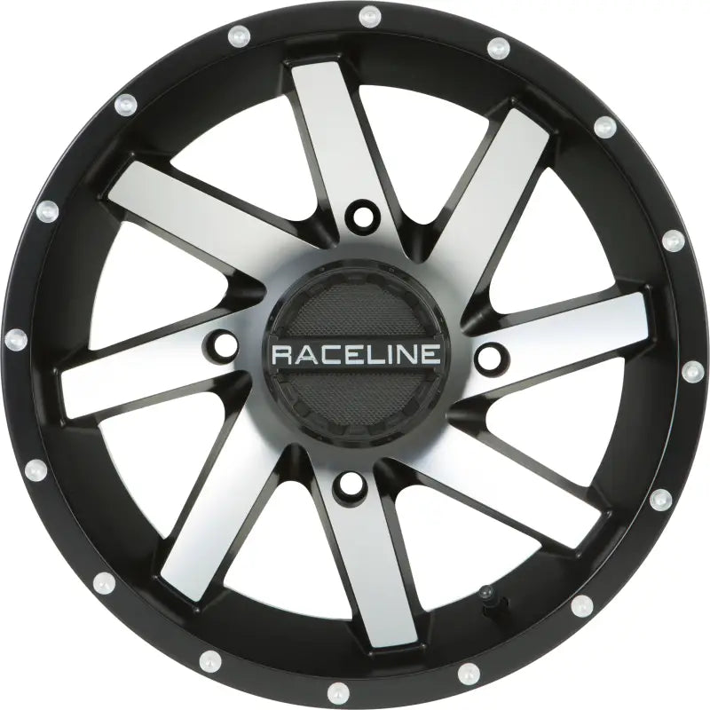 A82M-47037-52 Raceline Twist Wheel 14X7 4/137 5+2 (+10Mm) Blk/Machined wps-570-1582