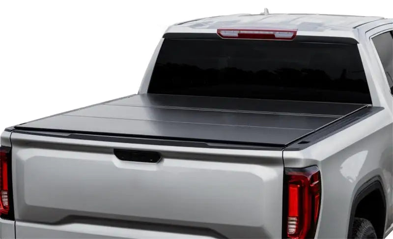 Access LOMAX Tri-Fold Cover 2022 Toyota Tundra 5Ft./6in. Bed w/ deck rail - Matte Black accB1050099