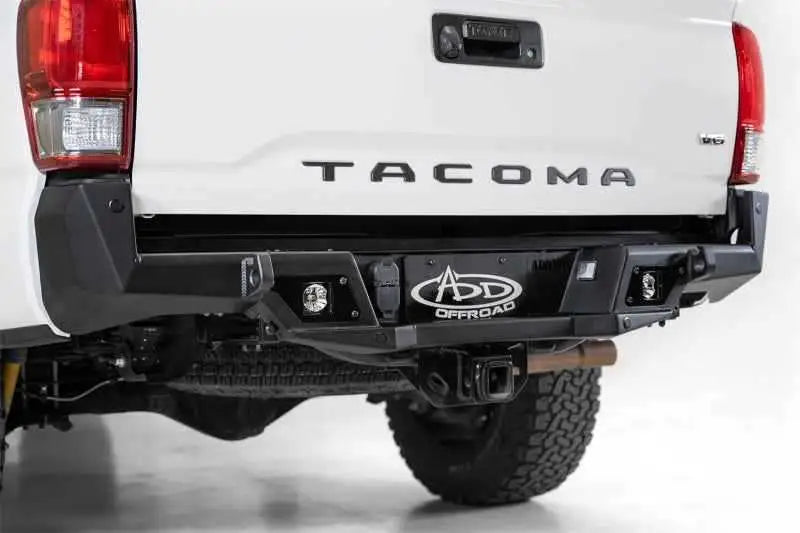 Addictive Desert Designs 16-19 Toyota Tacoma Stealth Fighter Rear Bumper w/ Backup Sensor Cutouts r681241280103
