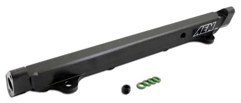 AEM 03-06 Evo 8 & 9 Black Fuel Rail 25-131bk