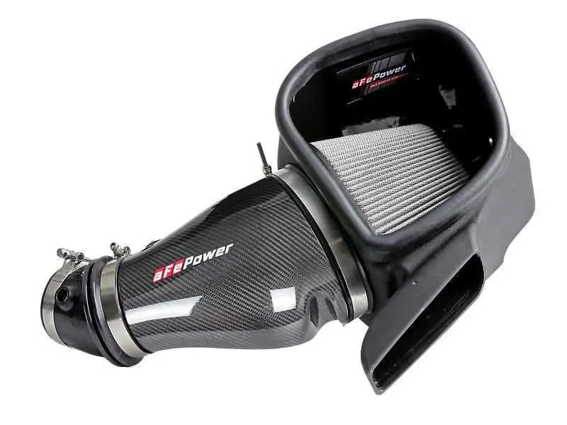 aFe Track Series Carbon Fiber Pro Dry S AIS - 2018 Jeep Grand Cherokee Trackhawk (WK2) V8-6.2L(SC) 57-10002d