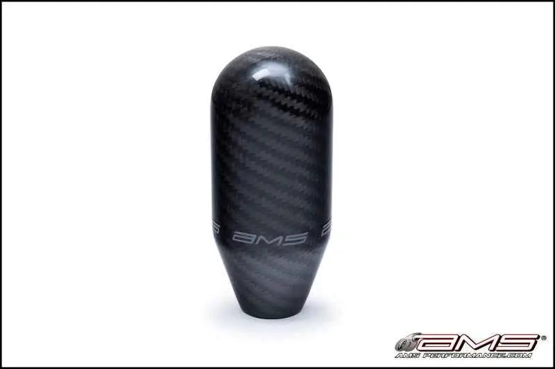 AMS Performance 01-07 Mitsubishi EVO VII/VIII/IX/X 5 Speed Carbon Fiber Shift Knob w/Logo ams-01-06-0106-1