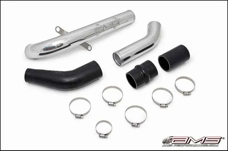 AMS Performance 08-15 Mitsubishi EVO X Upper I/C Pipe - Black Powder Coat ams-04-09-0002-2