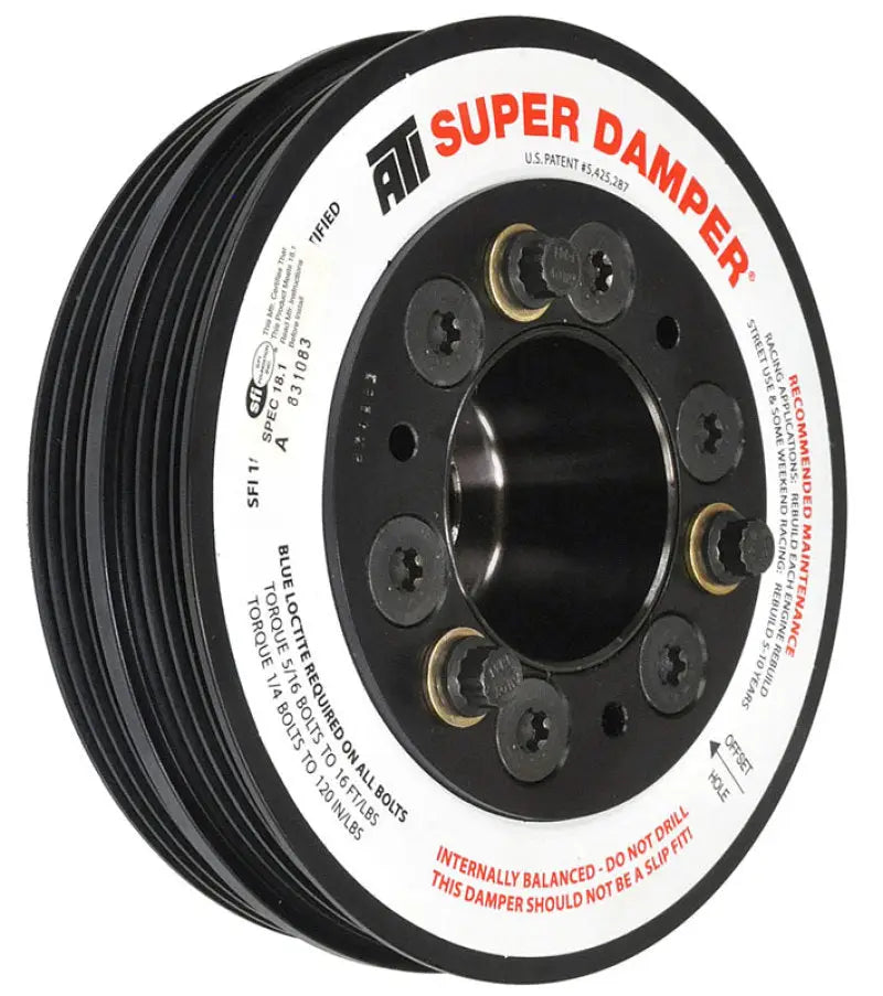 ATI Damper - 5.67in - AL- (2) 4 Grv - 94-05 Miata 1.8L w/Integra Lower Cam Drv - 1Pc (Trigger Wheel) appATI918522-TRIGGER