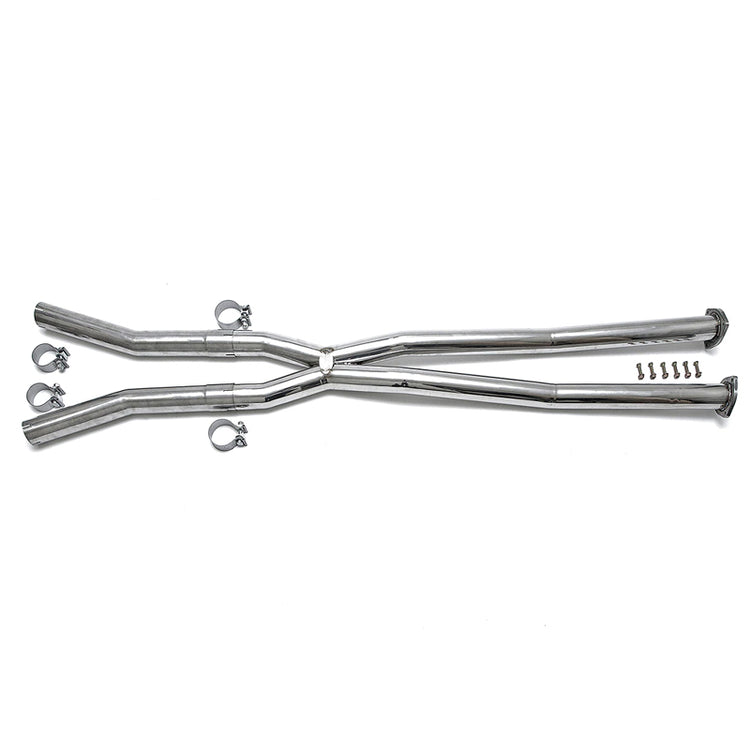 Fabspeed Resonator Bypass X-Pipe for Audi S8 V10 2006-2009