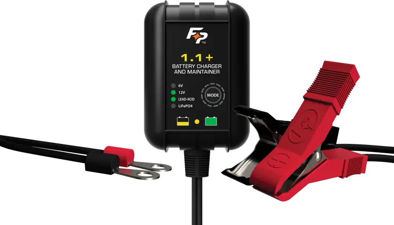 Automatic Wall-Mounted Battery Charger for 6V/12V Lead-Acid & Lithium Batteries - 1.1A 490-2900