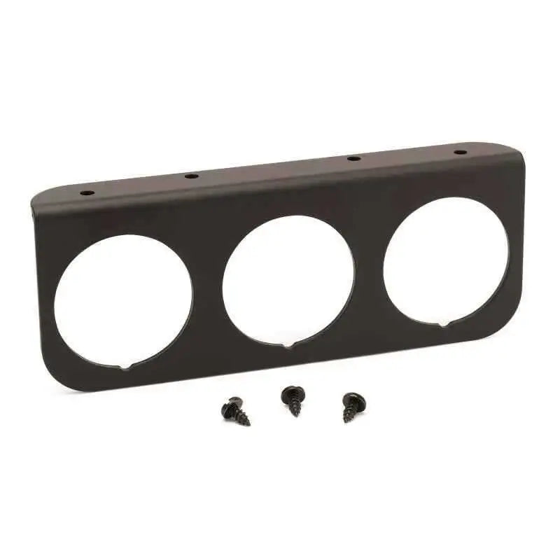 Autometer 2-1/16in Black 3-Hole Gauge Panel 2238