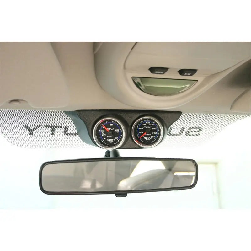 Autometer 99-04 Ford Super Duty / 03-07 Dodge Ram Black Dual Overhead Console Pod atm18016