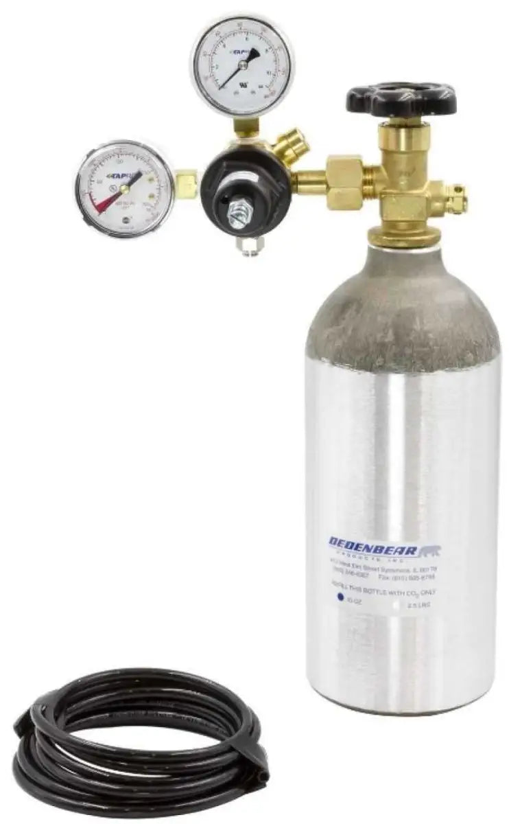 Autometer CO2 Complete Bottle Kit - 2.5lb Bottle/Valve/Regulator/Tubing ab25k