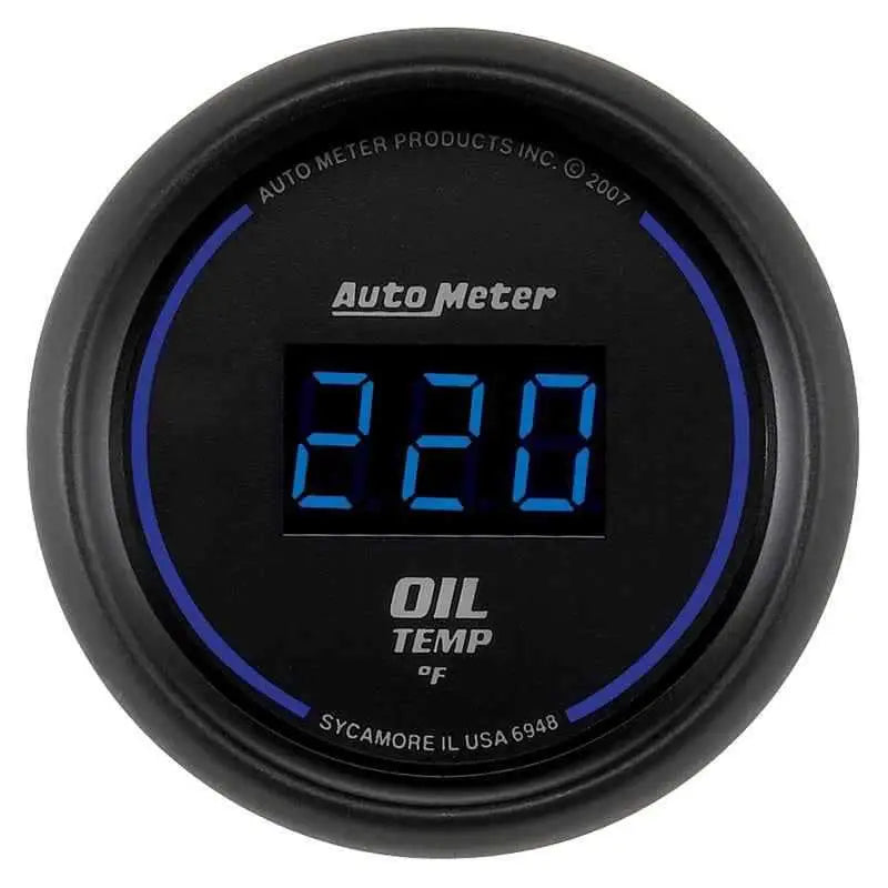 Autometer Cobalt Digital 52.4mm 0-340 deg F Oil Temperature Gauge 6948