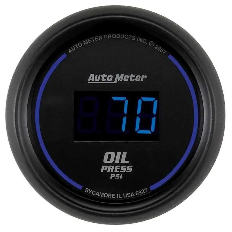 Autometer Cobalt Digital 52.4mm Black 0-100psi Oil Pressure Gauge 6927