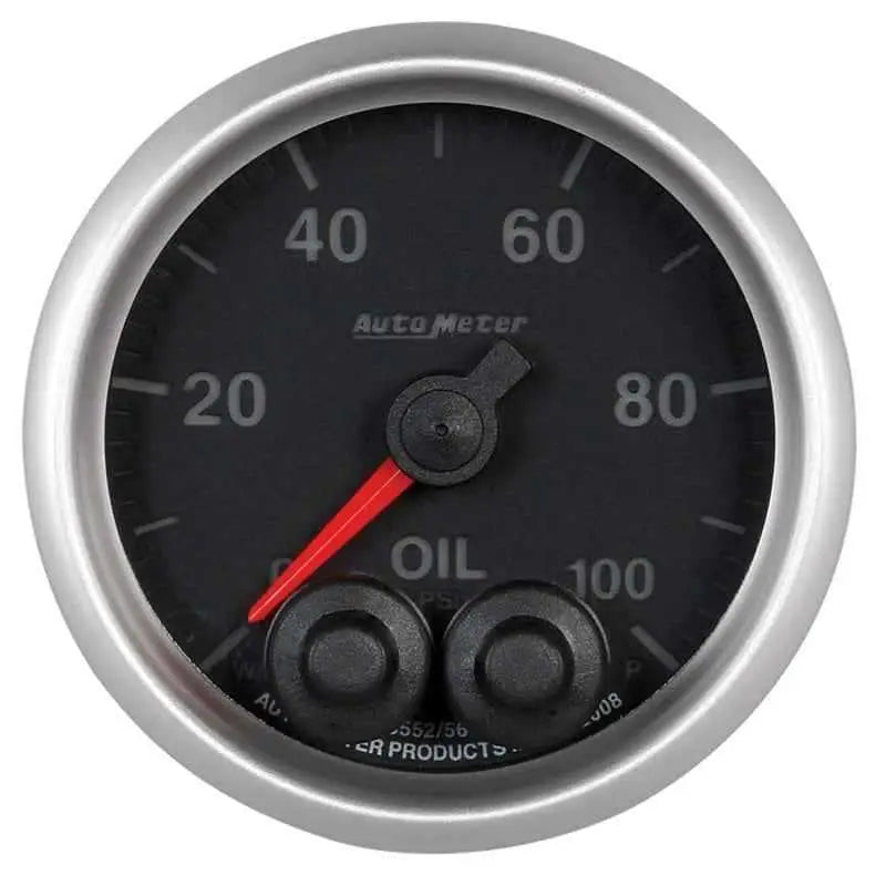Autometer Elite 52mm Oil Pressure Peak and Warn Gauge w/ Electonic Control 5652