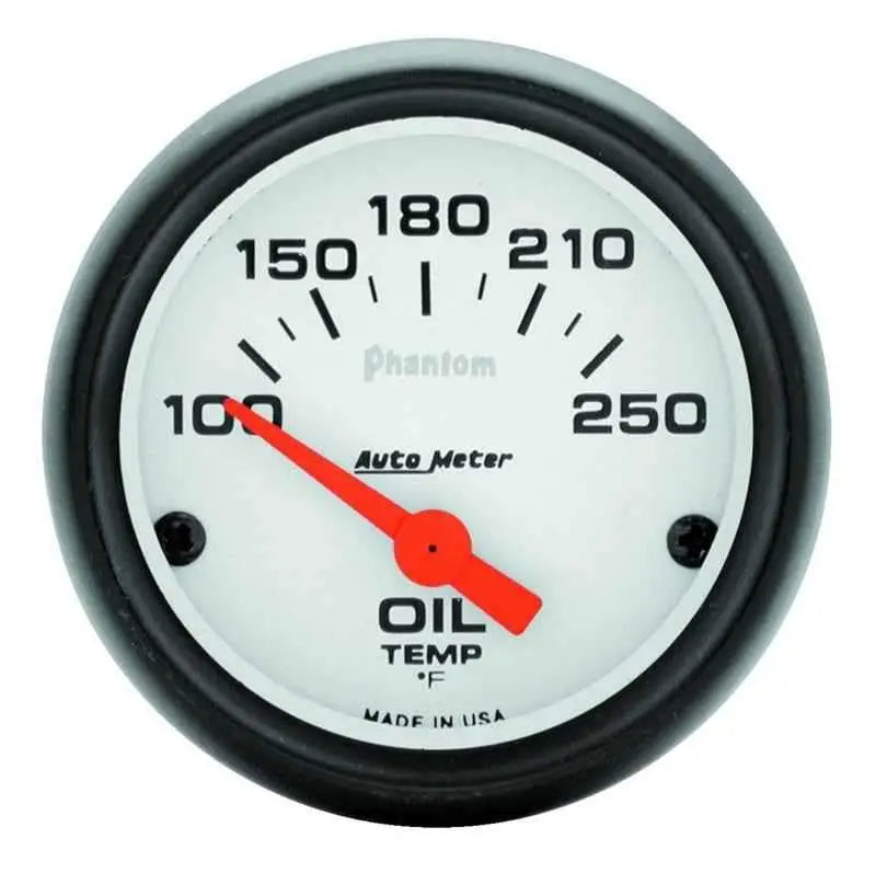 Autometer Phantom 52mm Oil Temp 100-250 F Electronic Gauge Kit 5747