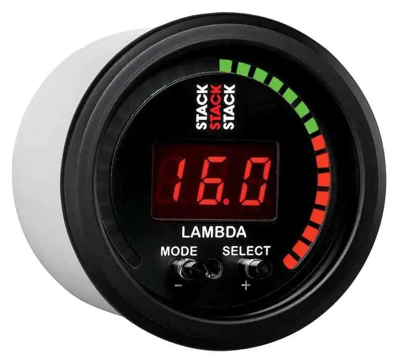 Autometer Stack Instruments 52mm Wideband Air-Fuel Ratio (LAMBDA) Gauge - Black st3403