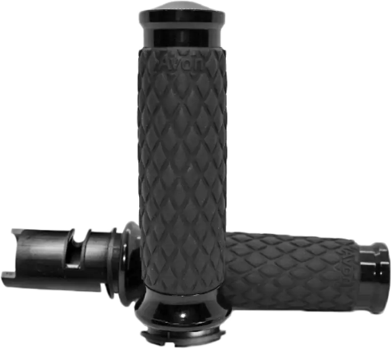 AVON Diamond Contour Premium Black Motorcycle Twist Grip DIA-65-ANO-F24 40-4318bk