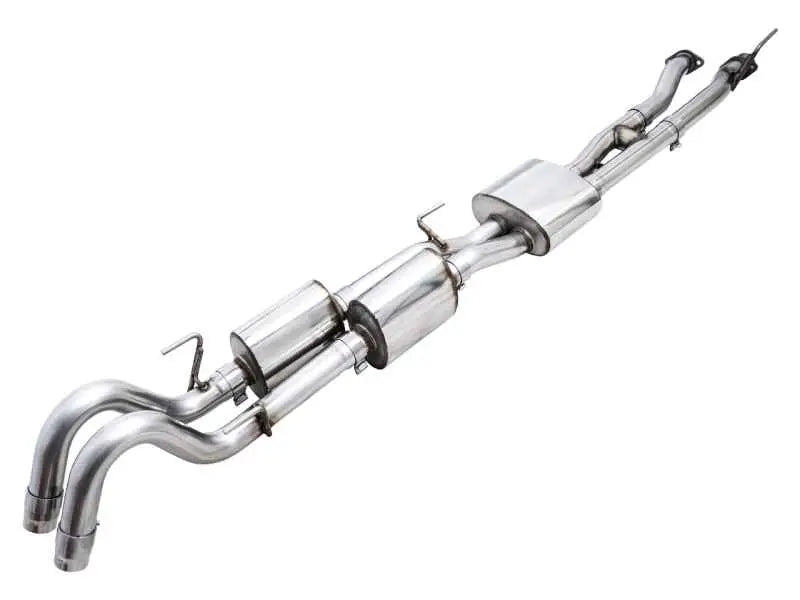 AWE 2016-2022 Toyota Tacoma 0FG Exhaust with BashGuard - No Tips 3015-31826
