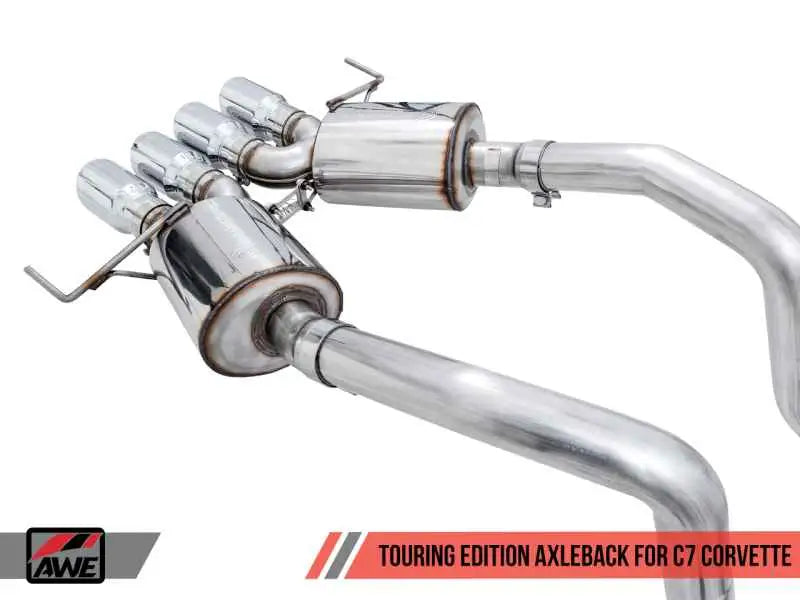 AWE Tuning 14-19 Chevy Corvette C7 Z06/ZR1 (w/o AFM) Touring Edition Axle-Back Exhaust w/Chrome Tips 3015-42133