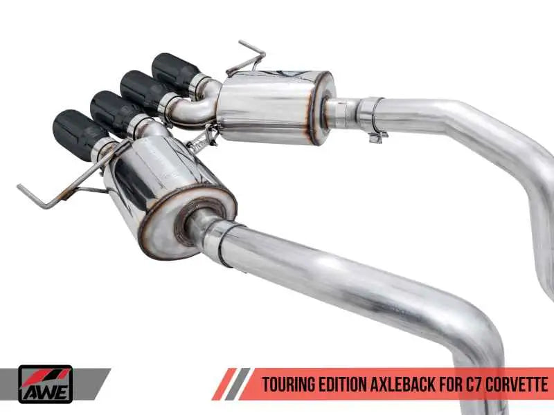 AWE Tuning 14-19 Chevy Corvette C7 Z06/ZR1 (w/o AFM) Touring Edition Axle-Back Exhaust w/Black Tips 3015-43143