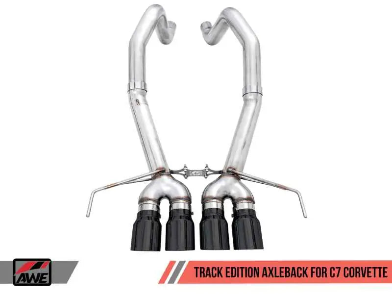 AWE Tuning 14-19 Chevy Corvette C7 Z06/ZR1 (w/o AFM) Track Edition Axle-Back Exhaust w/Black Tips 3020-43081