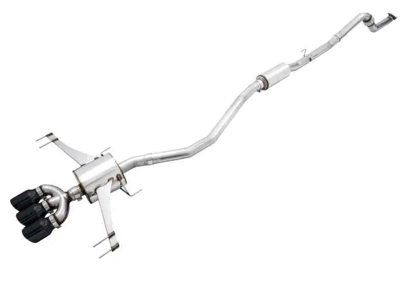 AWE Tuning 2017+ Honda Civic Type R Touring Edition Exhaust w/Front Pipe & Triple Diamond Black Tips 3015-53006