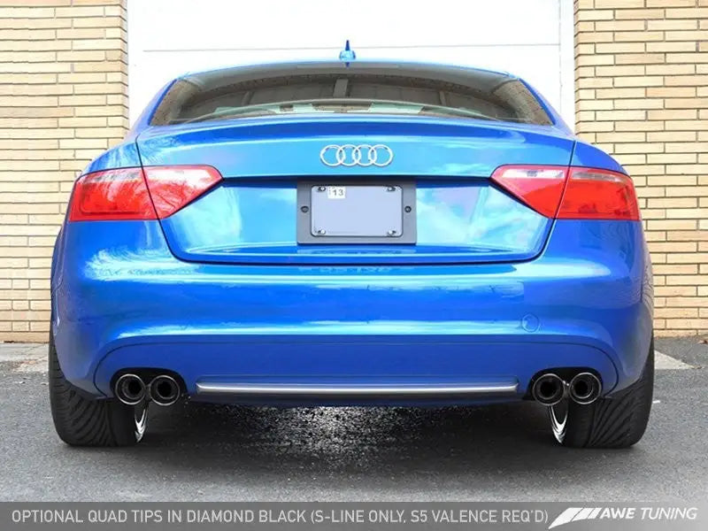 AWE Tuning Audi B8 A5 2.0T Touring Edition Exhaust - Quad Outlet Polished Silver Tips awe3015-42022