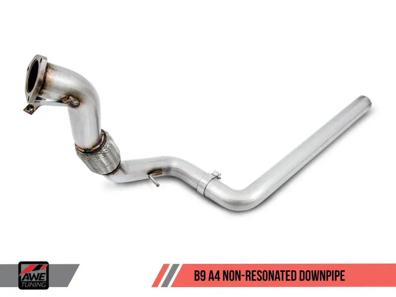 AWE Tuning Audi B9 A4 Touring Edition Exhaust Dual Outlet - Diamond Black Tips (Includes DP) awe3015-33078