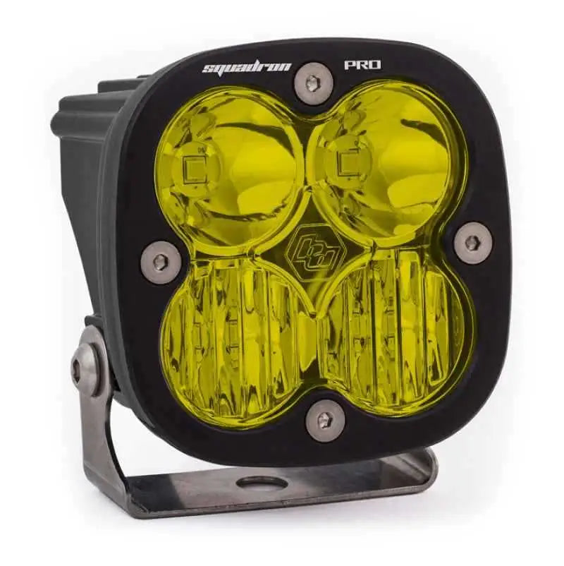 Baja Designs Squadron Pro Driving/Combo Pattern Black LED Light Pod - Amber 490013