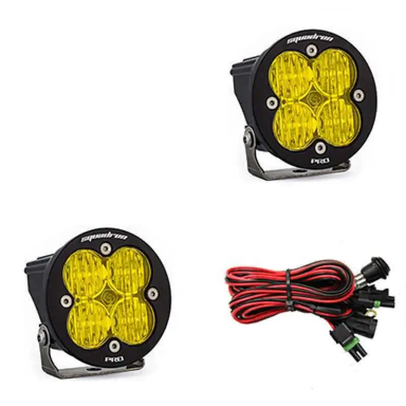 Baja Designs Squadron R Pro Wide Cornering Pair LED Light Pods - Amber 597815
